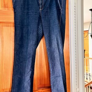Lafayette148 bootcut denim jeans with stretch-size 16 womens